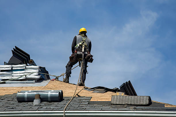 Professional Flat Roof Repair technician working in Waterford, CT
